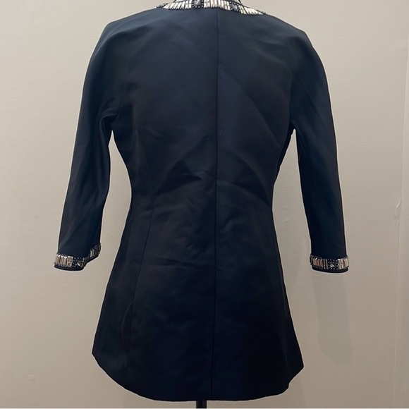 Rare St. John Duchess Opera Evening Jacket Hand Beaded Navy Sz 6 NEW - Picture 14 of 16